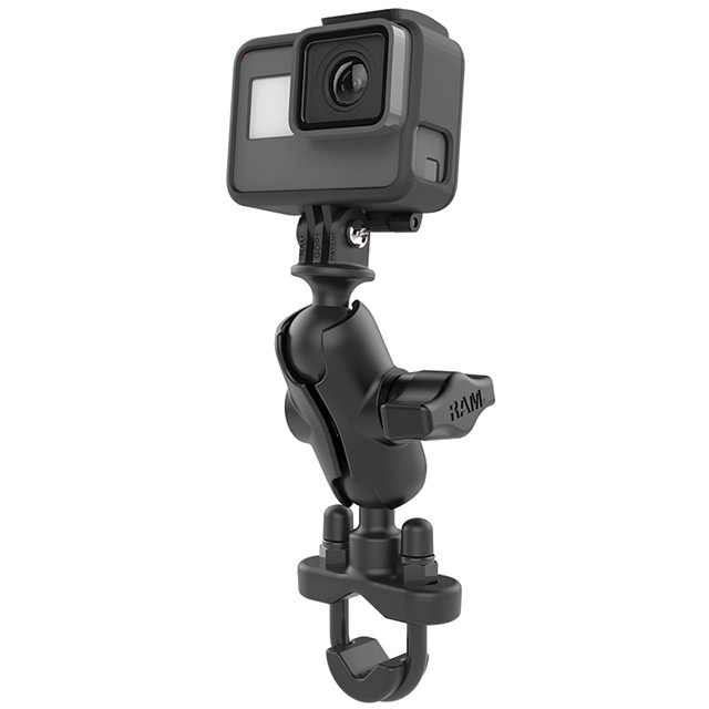 RAM Mounts U-Bolt Handlebar Mount met dubbele sok arm en GoPro mount