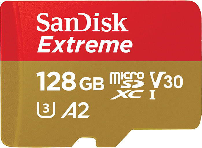 Koop de SanDisk Extreme 128GB microSD-kaart bij Amazon