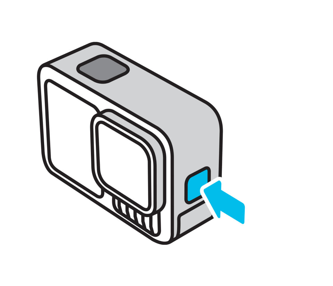 Press the Mode button to turn on your camera.