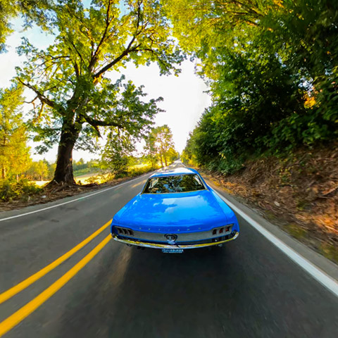 Auto en roadtrip voorbeeld