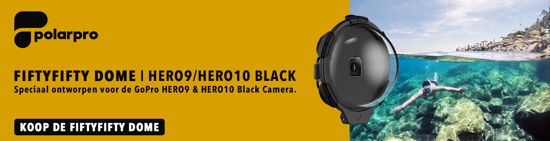FIFTYFIFTY DOME HERO9/HERO10 BLACK