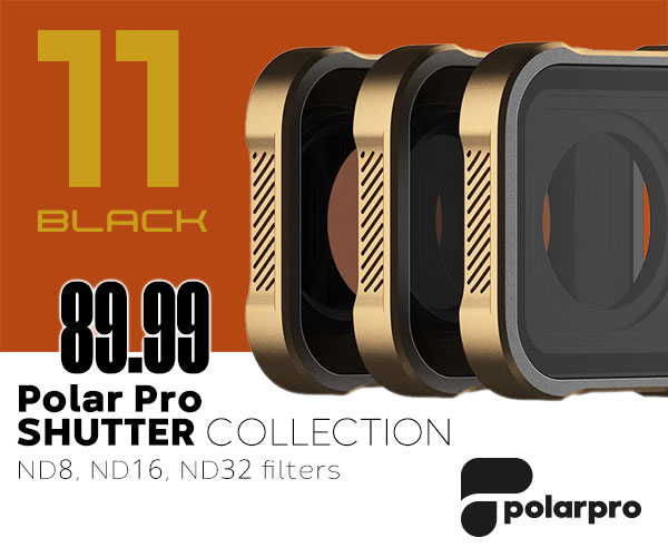 Geef je actievolle HERO11 Black-beelden een filmische look. ND8-, ND16- en ND32-filters.