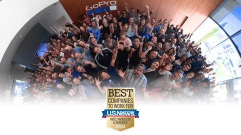 GoPro erkend als een van de beste plekken om te werken