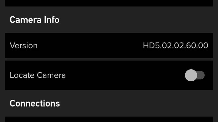 HERO5 Black update v02.60