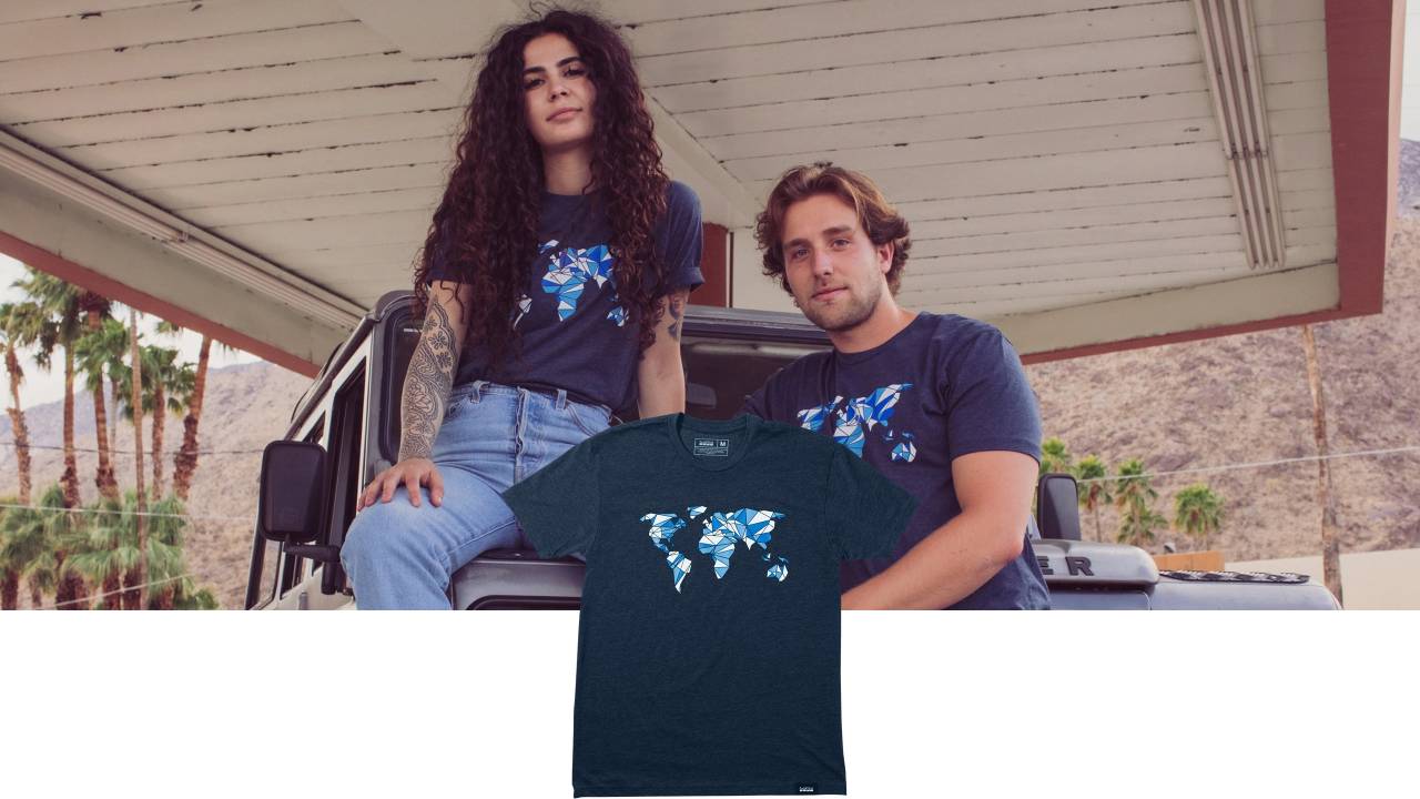 Global Graphic Tee (Blauw)