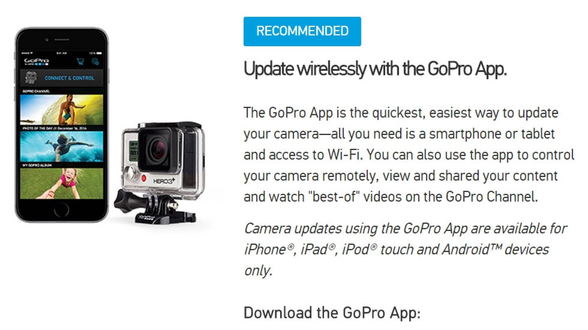 Firmware v3.00 voor HERO3+ Black Edition